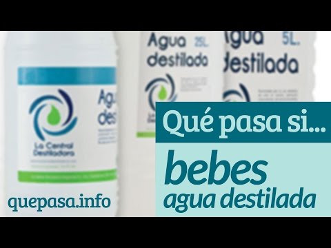 ¿Qué pasa si tomas agua destilada?