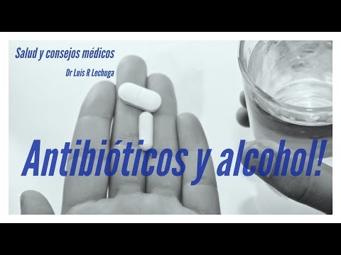 ¿Qué pasa si bebes alcohol con antibióticos?