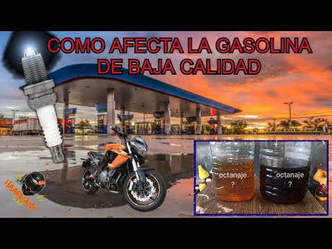 ¿Qué pasa si utilizo gasolina de bajo octanaje?