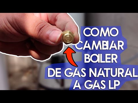 ¿Qué pasa si conecto un boiler de gas LP a gas natural?