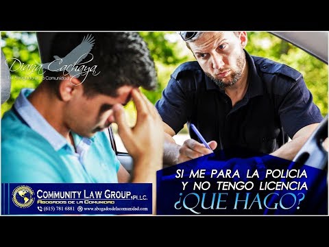 ¿Qué pasa si te para tránsito y no tienes licencia?