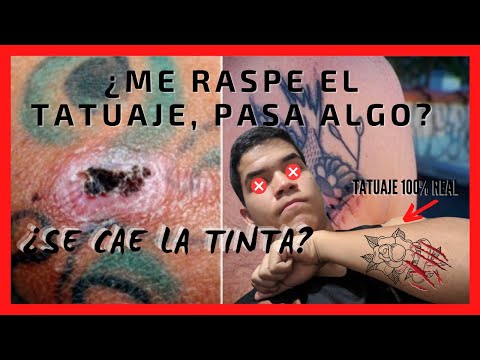 ¿Qué pasa si rascas un tatuaje recién hecho?