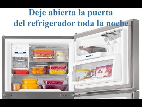 ¿Qué pasa si dejo el refrigerador abierto?