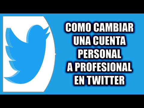 ¿Qué pasa si cambio mi cuenta de Twitter a profesional?