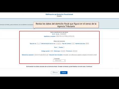 ¿Qué pasa si ratifico mi domicilio fiscal?