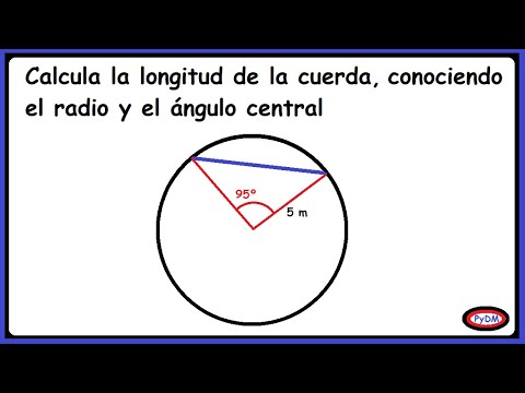 ¿Qué pasa si la cuerda máxima pasa por el centro de la circunferencia?