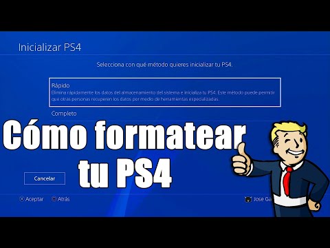 ¿Qué pasa si formateo mi PS4?