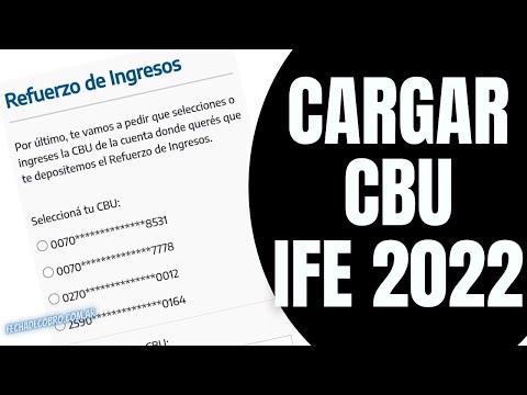 ¿Qué pasa si no tengo CBU para cobrar el refuerzo económico?