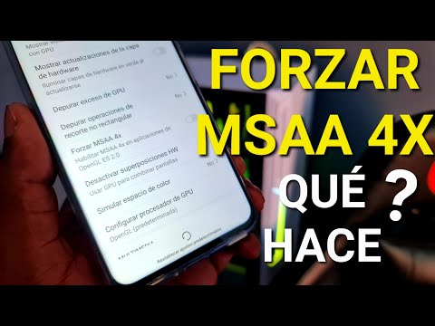 ¿Qué pasa si activo la opción de forzar MSAA 4x?