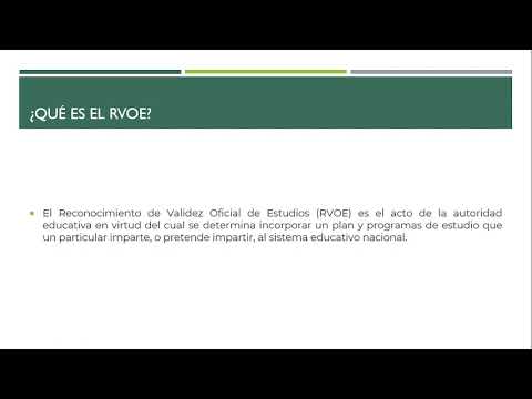 ¿Qué pasa si el RVOE es estatal?