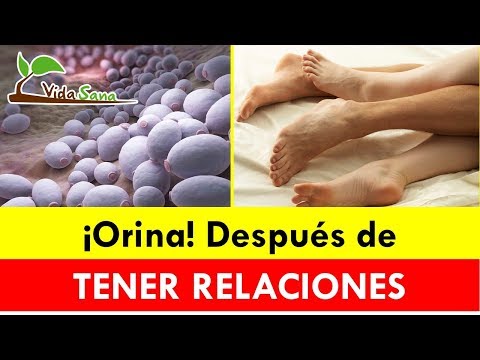 ¿Qué pasa si orino después de tener relaciones?