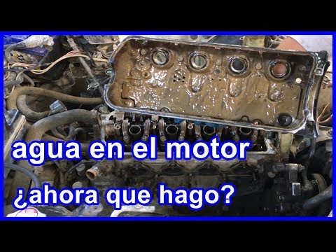 ¿Qué pasa si hay agua en el aceite del motor?