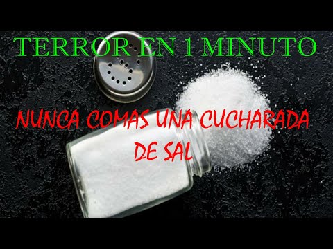 ¿Qué pasa si consumes una cucharada de sal?