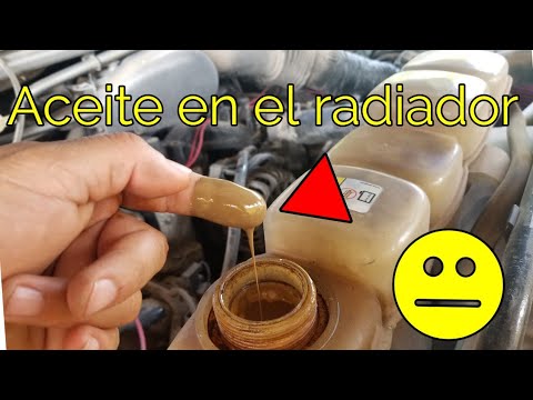 ¿Qué pasa si el aceite llega al radiador?