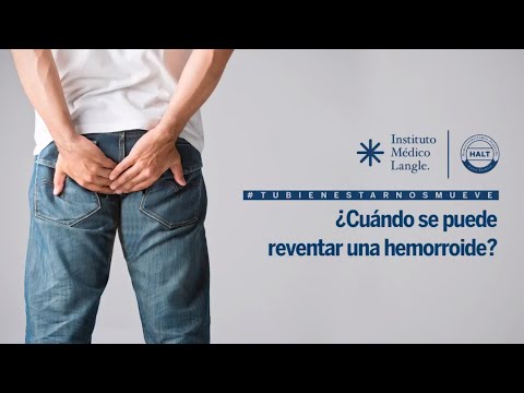 ¿Qué pasa si una hemorroide se revienta?