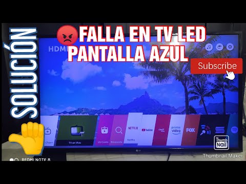 ¿Qué pasa si la pantalla del televisor se pone azul?