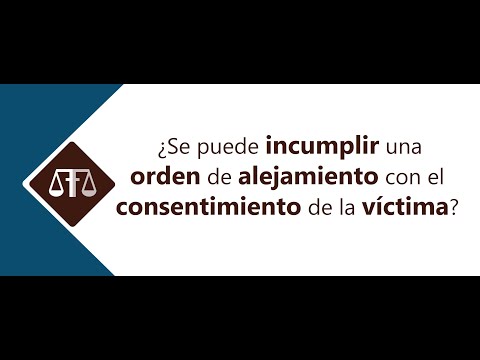 ¿Qué pasa si la víctima no cumple con la orden de alejamiento?