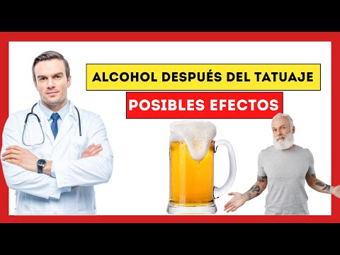 ¿Qué pasa si tomo alcohol después de tatuarme?