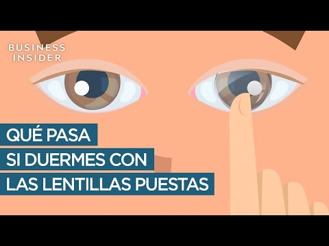 ¿Qué pasa si duermes con lentillas puestas?