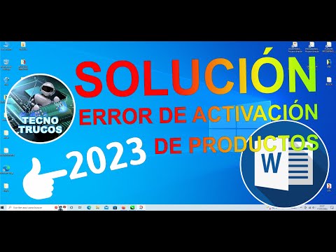 ¿Qué pasa si mi Word dice error de activación de productos?