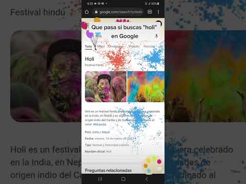 ¿Qué pasa si buscas "holi" en Google?