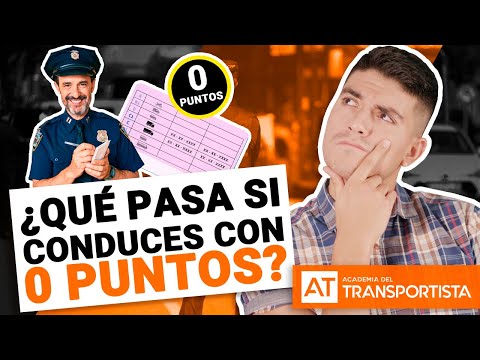 ¿Qué pasa si conduzco sin puntos en mi licencia?