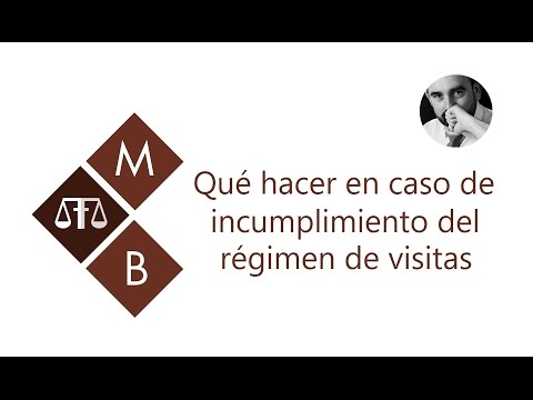 ¿Qué pasa si no cumplo el régimen de visitas?